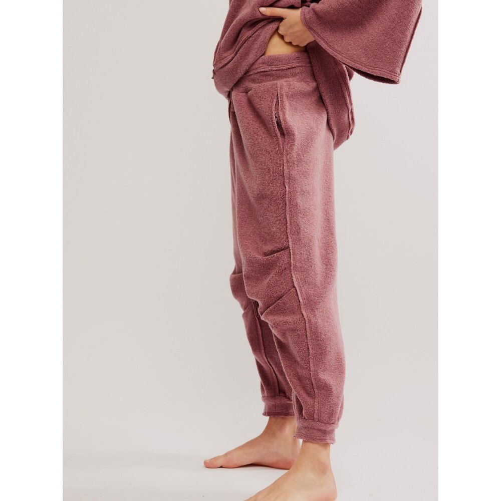 Free People Mauve Cozy Track Joggers - Picture 3 of 9
